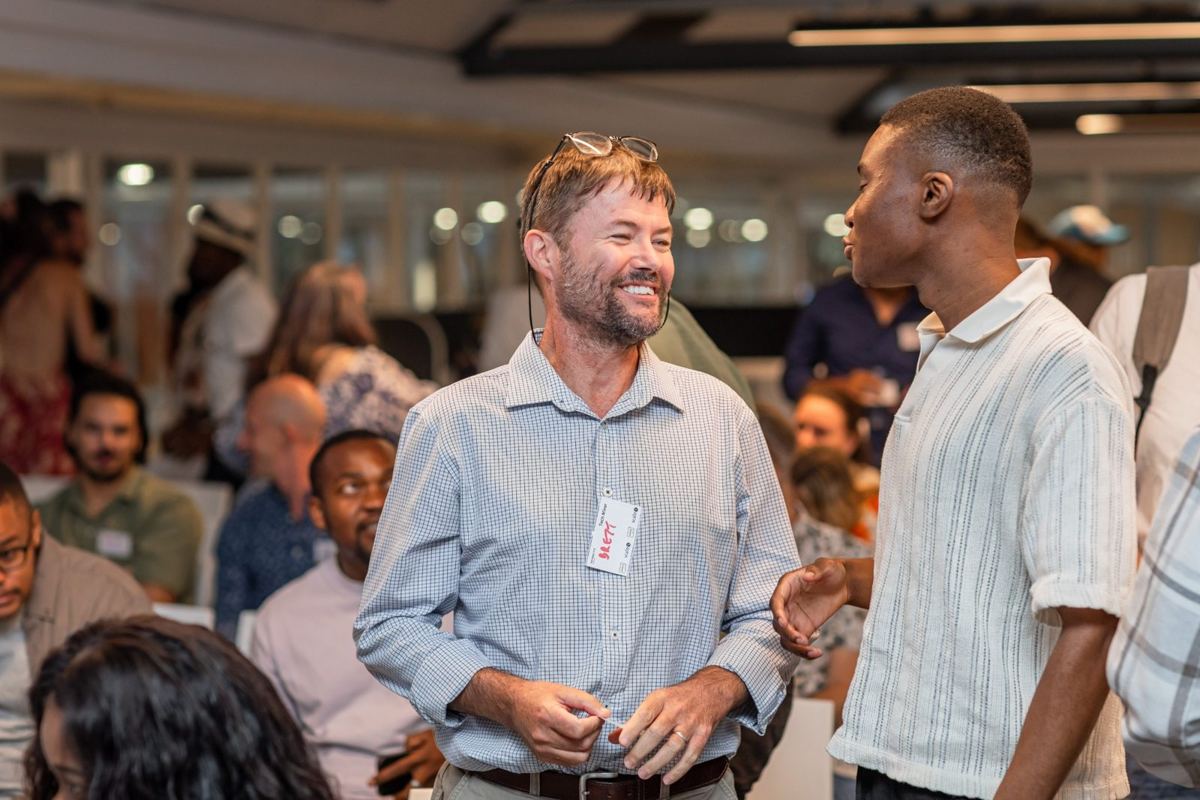 Founders talking at a past event