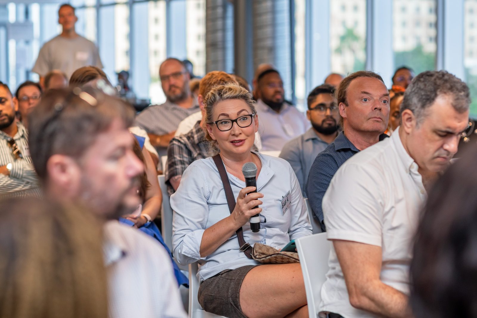 Founders at an entrepreneurial community event